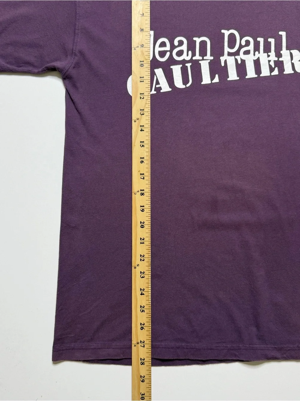Vintage Jean Paul Gaultier Logo Short Sleeve Tee Purple Faded Y2K - Picture 6 of 6